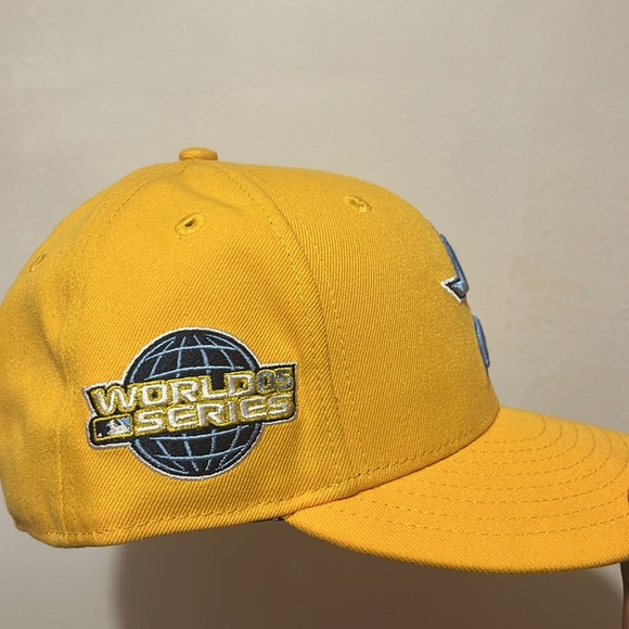 NEW ERA HOUSTON ASTROS FITTED HAT BLUE BEIM - Picture 2 of 4